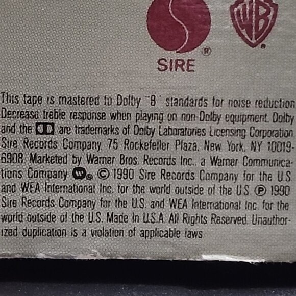 Tommy Page I'll Be Your Everything 1990 Sire Records audio Cassette Tape - Picture 4 of 4